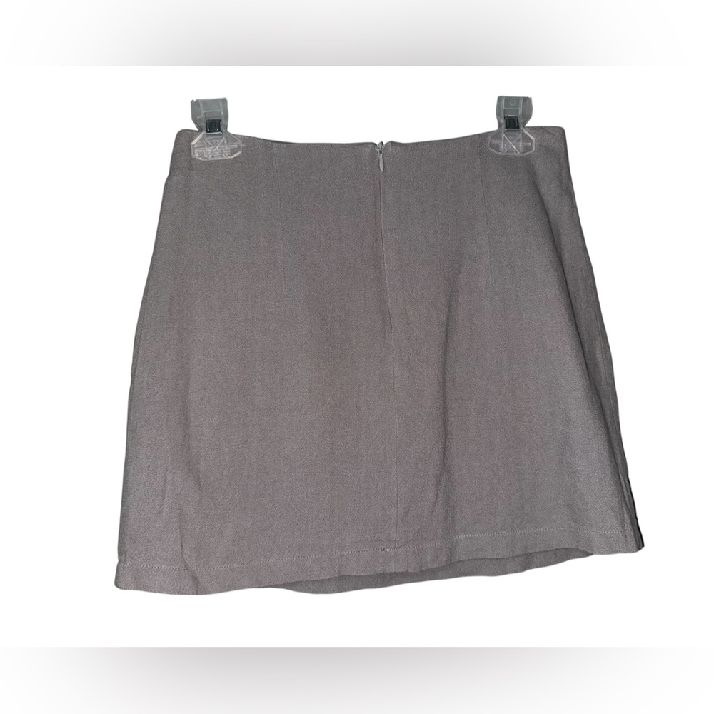 Altar’d State Embroidered Bird Floral Mini Skirt Gray Boho Linen Blend XS - Picture 2 of 3